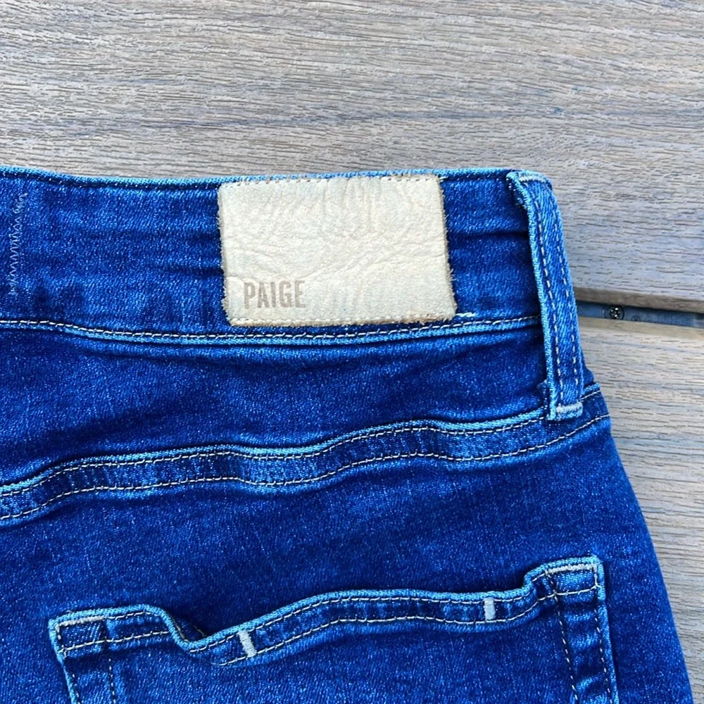 Paige Jimmy Jimmy Short Raw Hem Cuff Retro 2000s Denim Shorts Mid Rise Relaxed